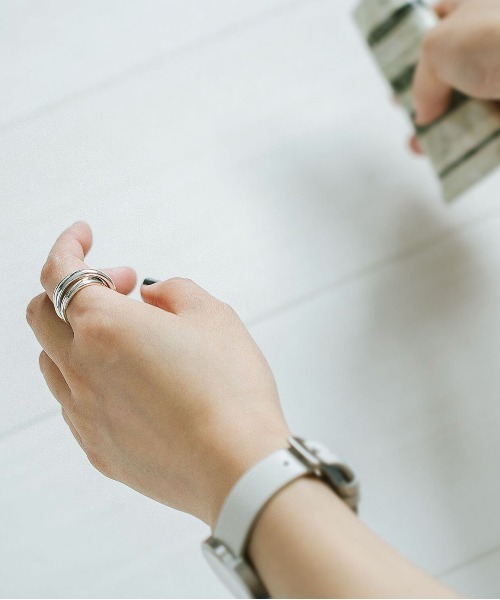 Ops.（オプス）の「アクセサリー リング レディース シルバー925 スパイラル【PAMUR パムール】（リング・レディース・シルバー/イエローゴールド・11号/13号/9号/15号）」の9枚目の写真