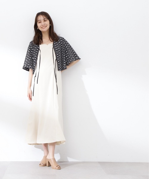N.(N. Natural Beauty Basic)(エヌエヌナチュラルビューティーベーシック)の「◆フリントリボンエンブロイダリーブラウス(シャツ/ブラウス・レディース・ブラック/オフホワイト・MEDIUM)」の14枚目の写真