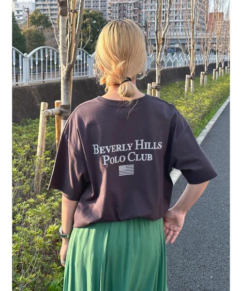 BEVERLY HILLS POLO CLUB（ビバリーヒルズポロクラブ）の「B.H POLO CLUB バックプリントTEE（Tシャツ/カットソー・レディース・オフホワイト/パープル/ブラック・FREE）」の22枚目の写真