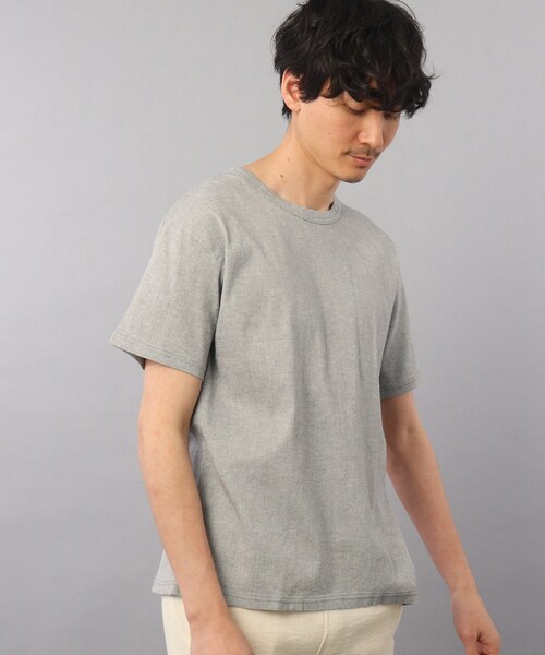 TAKEO KIKUCHI(タケオキクチ)の「【ビワコットン】 レギュラーTシャツ(ルームウェア/パジャマ・メンズ・ブラック/ホワイト/グレー/ネイビー・02/03)」の21枚目の写真