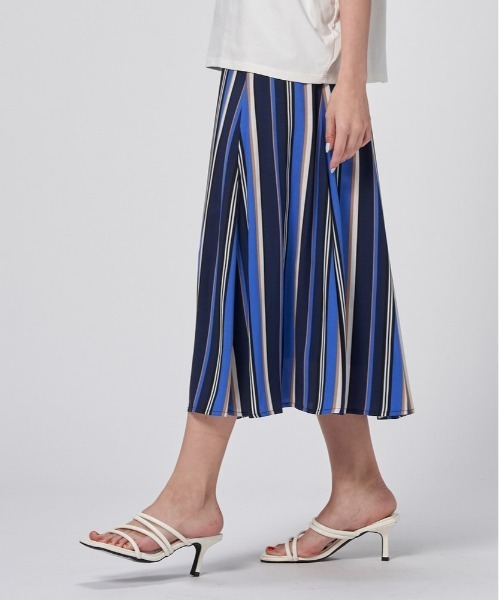 HONEYSUCKLE ROSE（ハニーサックルローズ）の「【HONEYSUCKLE ROSE】マルチストライプスカート（スカート・レディース・ホワイト×ネイビー/ネイビー・L/M）」の20枚目の写真