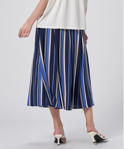 HONEYSUCKLE ROSE（ハニーサックルローズ）の「【HONEYSUCKLE ROSE】マルチストライプスカート（スカート・レディース・ホワイト×ネイビー/ネイビー・L/M）」の22枚目の写真