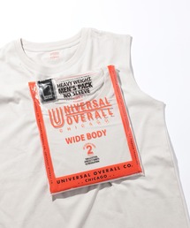 UNIVERSAL OVERALL | 【UNIVERSAL OVERALL】2Pパック ワイドヘビーウェイト ノースリーブUVOP-003A(Tシャツ/カットソー)