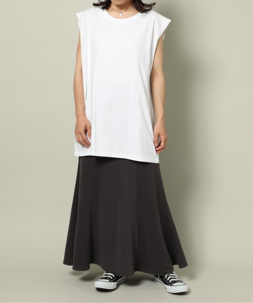 UNIVERSAL OVERALL(ユニバーサルオーバーオール)の「【UNIVERSAL OVERALL】2Pパック ワイドヘビーウェイト ノースリーブUVOP-003A(Tシャツ/カットソー・メンズ・グレー/ブラック/ホワイト・M/L/XL/S)」の7枚目の写真