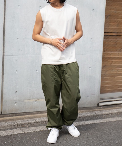 UNIVERSAL OVERALL(ユニバーサルオーバーオール)の「【UNIVERSAL OVERALL】2Pパック ワイドヘビーウェイト ノースリーブUVOP-003A(Tシャツ/カットソー・メンズ・グレー/ブラック/ホワイト・M/L/XL/S)」の15枚目の写真