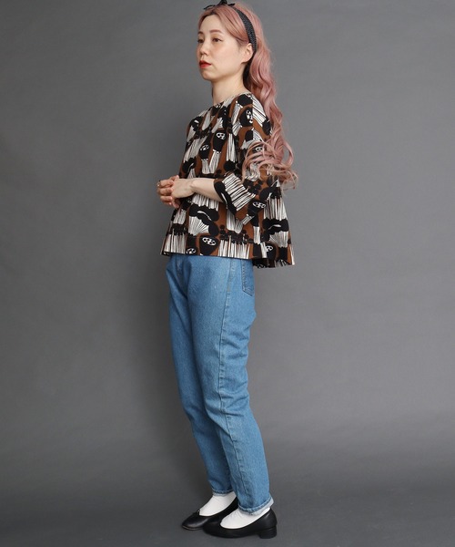 peu pres(プープレ)の「●マッシュルームプリント後ろあきBL(シャツ/ブラウス・レディース・ブラウン/グリーン・FREE)」の19枚目の写真