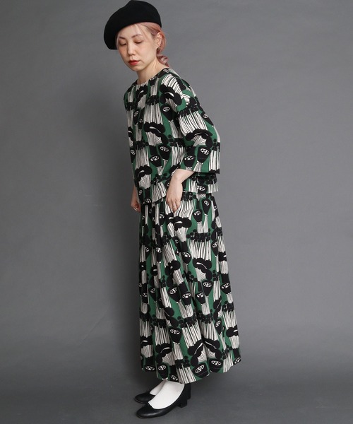 peu pres(プープレ)の「●マッシュルームプリント後ろあきBL(シャツ/ブラウス・レディース・ブラウン/グリーン・FREE)」の13枚目の写真