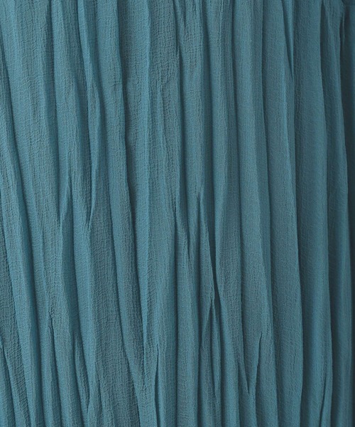 LOWRYS FARM（ローリーズファーム）の「クリンクルノースリーブワンピース　 905388（ワンピース・レディース・ブラック/ベージュ/アイボリー/ブルー・FREE）」の12枚目の写真