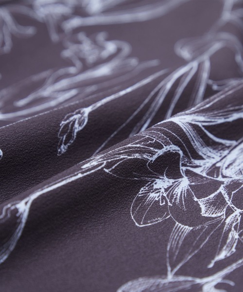 ROPE'（ロペ）の「【洗える】フラワーリーフプリントワイドパンツ（その他パンツ・レディース・ブラック/ホワイト・36/38）」の13枚目の写真