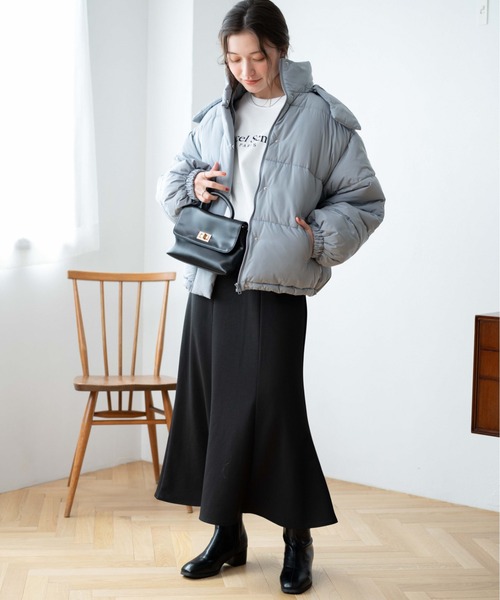 WEGO(ウィゴー)の「WEGO/2WAYパテッドジャケット(ダウンジャケット/コート・レディース・ブラック/グレー/サックスブルー/オフホワイト・SMALL/MEDIUM)」の20枚目の写真