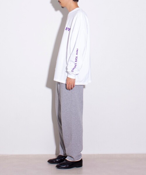 GOOD ROCK SPEED(グッドロックスピード)の「【GOOD ROCK SPEED/グッドロックスピード】別注 カレッジロゴ ロンT(Tシャツ/カットソー・メンズ・ホワイト/ネイビー・FREE)」の4枚目の写真