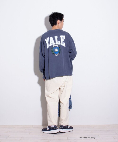 GOOD ROCK SPEED(グッドロックスピード)の「【GOOD ROCK SPEED/グッドロックスピード】別注 カレッジロゴ ロンT(Tシャツ/カットソー・メンズ・ホワイト/ネイビー・FREE)」の15枚目の写真