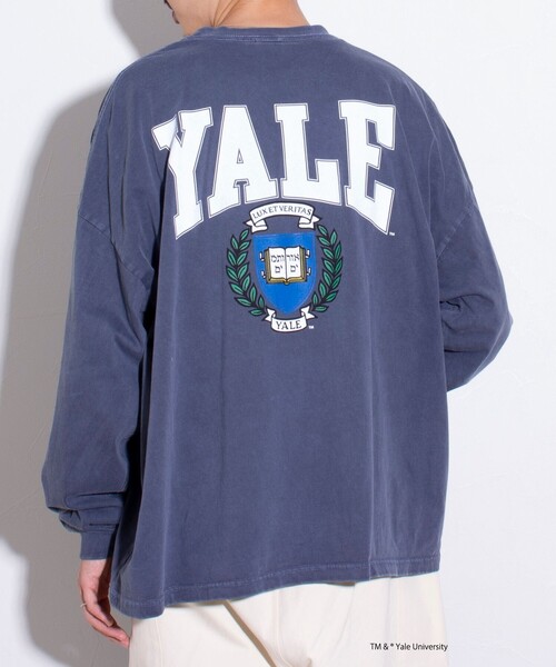 GOOD ROCK SPEED(グッドロックスピード)の「【GOOD ROCK SPEED/グッドロックスピード】別注 カレッジロゴ ロンT(Tシャツ/カットソー・メンズ・ホワイト/ネイビー・FREE)」の19枚目の写真