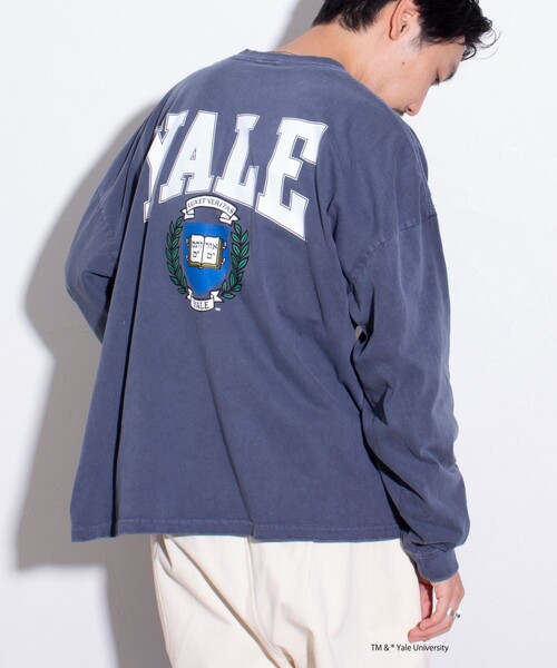 GOOD ROCK SPEED(グッドロックスピード)の「【GOOD ROCK SPEED/グッドロックスピード】別注 カレッジロゴ ロンT(Tシャツ/カットソー・メンズ・ホワイト/ネイビー・FREE)」の20枚目の写真