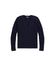 専用　おまとめ2点　ポロラルフローレン カシミヤ　Vネック ケーブルニット ポロ ラルフ ローレン POLO RALPH LAUREN ケーブルニット ウール