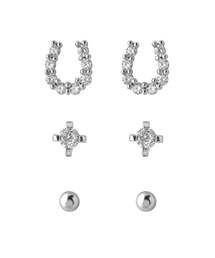 ANEMONE | ホースシュービジューピアス[3ペアセット](ピアス（両耳用）)