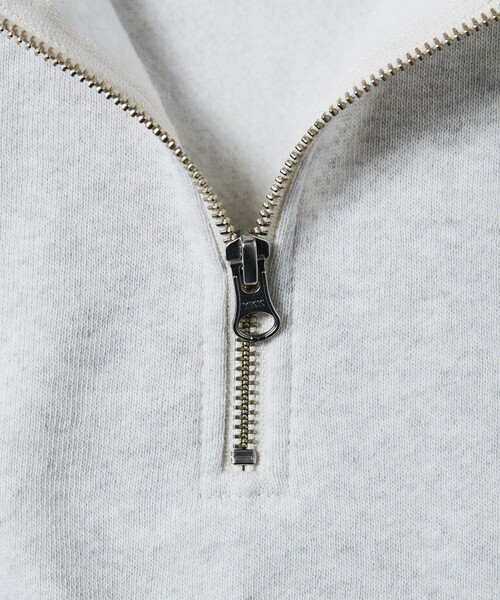 FREAK'S STORE（フリークスストア）の「限定展開 ビッグシルエット 裏起毛 ハーフジップ スウェット/プルオーバー（スウェット・メンズ・ブラック/スミクロ/アッシュグレー/グレイッシュベージュ/オリーブ/ネイビー・SMALL/MEDIUM/LARGE）」の9枚目の写真