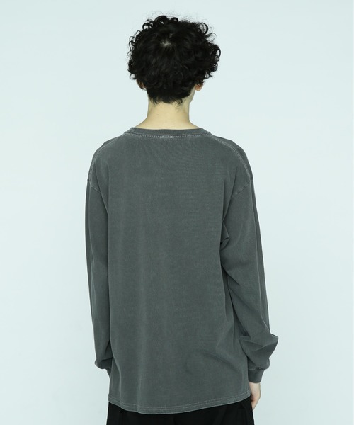 MANASTASH(マナスタッシュ)の「MANASTASH/マナスタッシュ/PUMICE L/S TEE OLD ENGLISH(Tシャツ/カットソー・メンズ・ブラック/オレンジ/ホワイト・XL/L/2XL/M)」の6枚目の写真