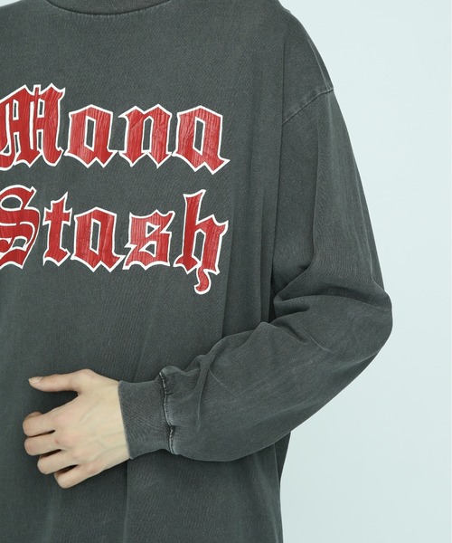 MANASTASH(マナスタッシュ)の「MANASTASH/マナスタッシュ/PUMICE L/S TEE OLD ENGLISH(Tシャツ/カットソー・メンズ・ブラック/オレンジ/ホワイト・XL/L/2XL/M)」の8枚目の写真