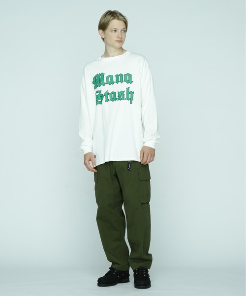 MANASTASH(マナスタッシュ)の「MANASTASH/マナスタッシュ/PUMICE L/S TEE OLD ENGLISH(Tシャツ/カットソー・メンズ・ブラック/オレンジ/ホワイト・XL/L/2XL/M)」の11枚目の写真