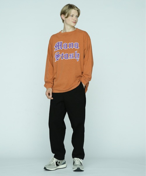 MANASTASH(マナスタッシュ)の「MANASTASH/マナスタッシュ/PUMICE L/S TEE OLD ENGLISH(Tシャツ/カットソー・メンズ・ブラック/オレンジ/ホワイト・XL/L/2XL/M)」の13枚目の写真