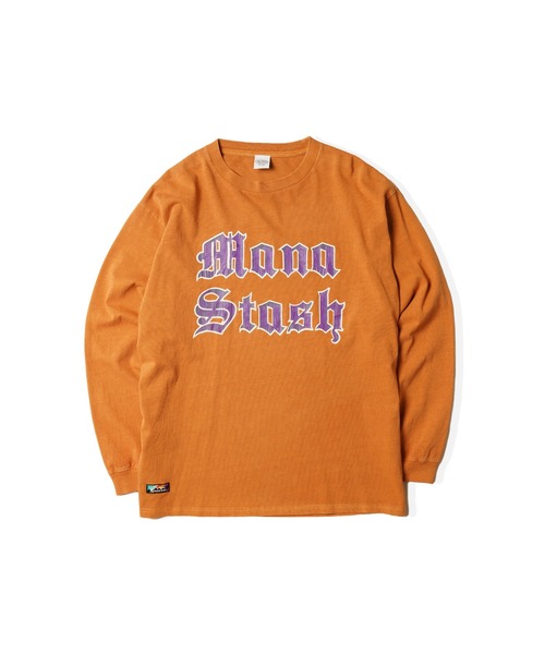 MANASTASH(マナスタッシュ)の「MANASTASH/マナスタッシュ/PUMICE L/S TEE OLD ENGLISH(Tシャツ/カットソー・メンズ・ブラック/オレンジ/ホワイト・XL/L/2XL/M)」の14枚目の写真