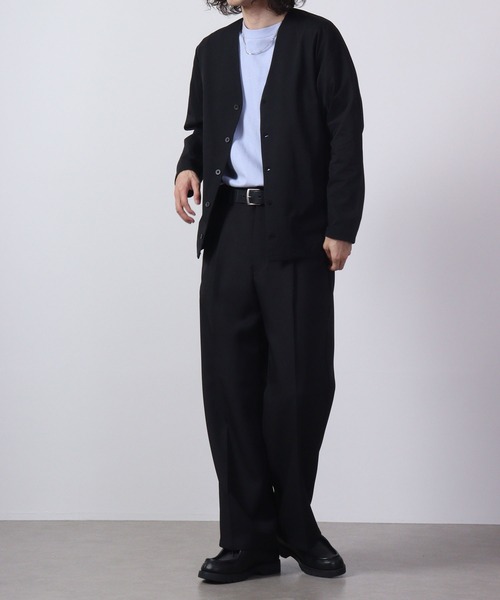 URBAN SQUARE（アーバンスクエア）の「URBAN SQUARE 吸汗速乾 接触冷感 家庭で洗える ノーカラージャケット（ノーカラージャケット・メンズ・オリーブ/ネイビー/グレー/ブラック・L/LL/M）」の18枚目の写真