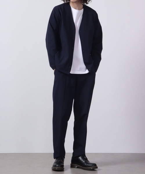 URBAN SQUARE（アーバンスクエア）の「URBAN SQUARE 吸汗速乾 接触冷感 家庭で洗える ノーカラージャケット（ノーカラージャケット・メンズ・オリーブ/ネイビー/グレー/ブラック・L/LL/M）」の11枚目の写真