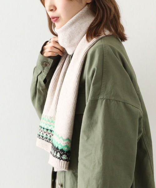 FUNALIVE（ファンアライブ）の「PAGE ONE ノルディック柄マフラー