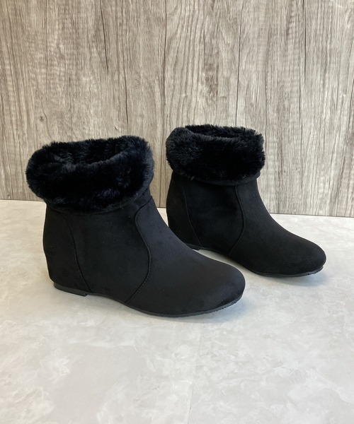 Noubel Voug Relax（ヌーベルヴォーグリラックス）の「インヒール くしゅくしゅ あったかブーツ（ブーツ・レディース・ダークブラウン/ベージュ系その他/ブラック・L/S/LL/M）」の16枚目の写真