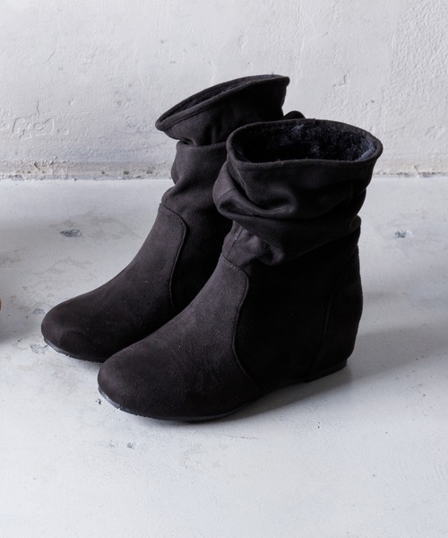 Noubel Voug Relax（ヌーベルヴォーグリラックス）の「インヒール くしゅくしゅ あったかブーツ（ブーツ・レディース・ダークブラウン/ベージュ系その他/ブラック・L/S/LL/M）」の19枚目の写真