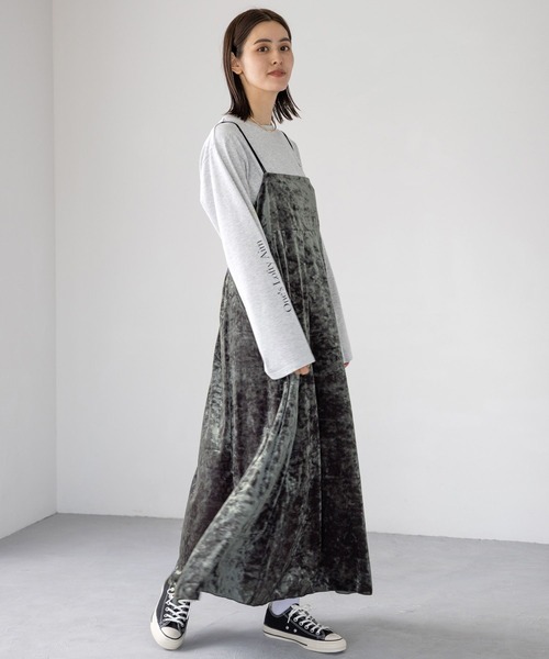 LEPSIM（レプシィム）の「袖ロゴロンT　964231（Tシャツ/カットソー・レディース・グレー/オフホワイト/ライトグレー・FREE）」の5枚目の写真