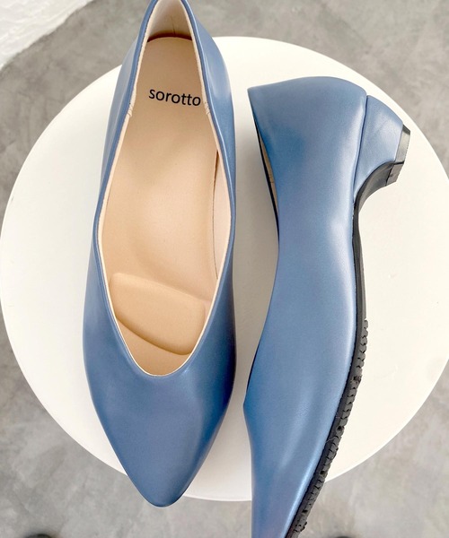 SOROTTO(ソロット)の「ふかふか3Dインソール/3cmヒール/防滑底の走れるパンプス(パンプス・レディース・ピンク/ブラック/ライトブラウン/ブルー・22.5cm/23.5cm/24.0cm/22.0cm/23.0cm/24.5cm/25.0cm)」の10枚目の写真