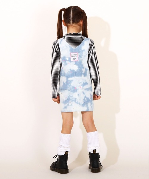 BABYDOLL(ベビードール)の「ペイントジャンパースカート 8655K(ワンピース・キッズ・ライトインディゴブルー/ライトブルー・120cm/110cm/80cm/100cm/130cm/90cm)」の7枚目の写真