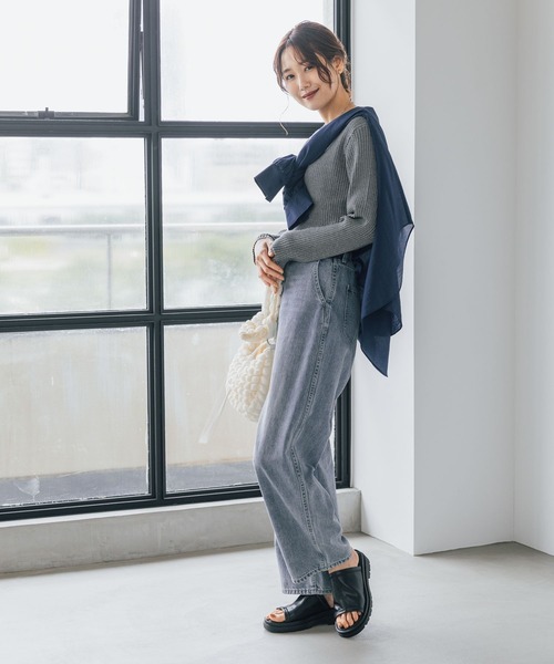 セール】メルティリブクルーネックプルオーバー/904803（ニット