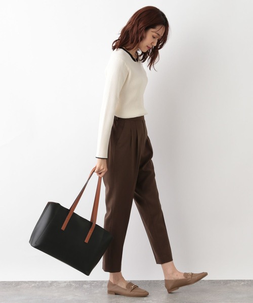 GLOBAL WORK(グローバルワーク)の「メルティリブクルーネックプルオーバー/904803(ニット/セーター・レディース・ベージュ系その他/ベージュ系その他3/アイボリー/その他/ブラック系その他/ホワイト系その他/ブラック系その他2/ブラック/ホワイト系その他2/ブラウン系その他/グリーン系その他・MEDIUM/LARGE)」の21枚目の写真