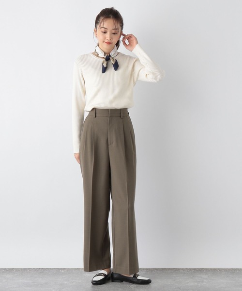 GLOBAL WORK(グローバルワーク)の「メルティリブクルーネックプルオーバー/904803(ニット/セーター・レディース・ベージュ系その他/ベージュ系その他3/アイボリー/その他/ブラック系その他/ホワイト系その他/ブラック系その他2/ブラック/ホワイト系その他2/ブラウン系その他/グリーン系その他・MEDIUM/LARGE)」の17枚目の写真