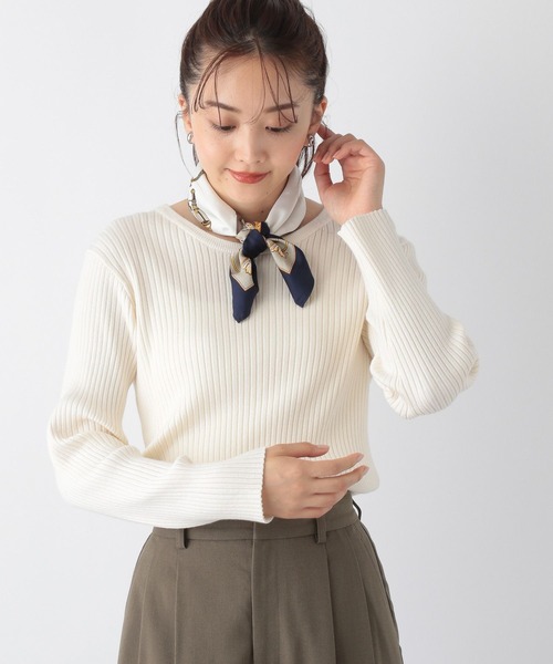 GLOBAL WORK(グローバルワーク)の「メルティリブクルーネックプルオーバー/904803(ニット/セーター・レディース・ベージュ系その他/ベージュ系その他3/アイボリー/その他/ブラック系その他/ホワイト系その他/ブラック系その他2/ブラック/ホワイト系その他2/ブラウン系その他/グリーン系その他・MEDIUM/LARGE)」の19枚目の写真