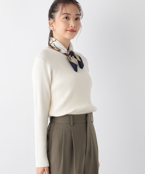 GLOBAL WORK(グローバルワーク)の「メルティリブクルーネックプルオーバー/904803(ニット/セーター・レディース・ベージュ系その他/ベージュ系その他3/アイボリー/その他/ブラック系その他/ホワイト系その他/ブラック系その他2/ブラック/ホワイト系その他2/ブラウン系その他/グリーン系その他・MEDIUM/LARGE)」の20枚目の写真