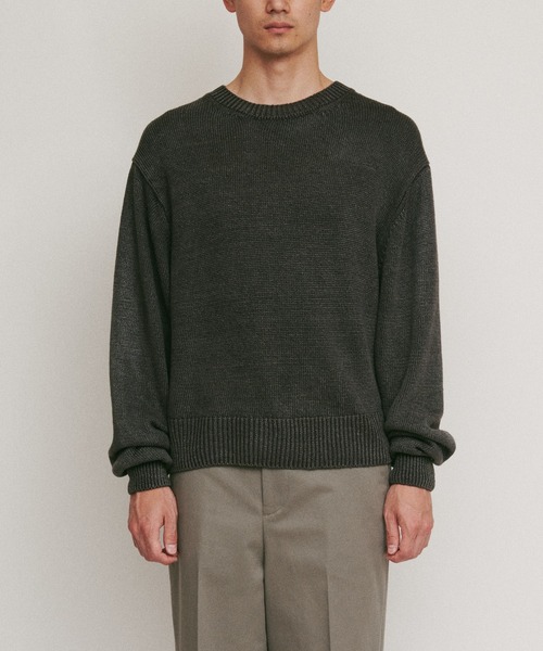 DIGAWEL(ディガウェル)の「Stonewashed silk sweater(ニット/セーター・メンズ・ブラック系その他/グリーン系その他・2)」の4枚目の写真