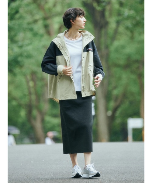 FIRST DOWN（ファーストダウン）の「FIRST　DOWN　EXPLORATION　GEARバックフレアマウンテンパーカー（その他アウター・レディース・ベージュ/ブラック・M/L）」の6枚目の写真