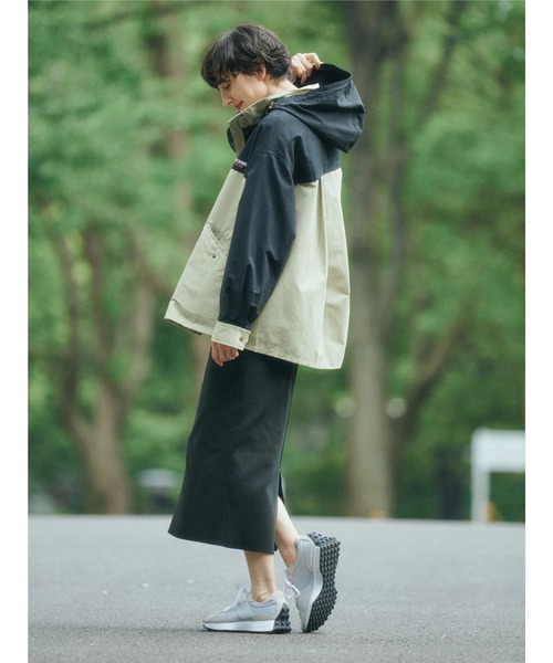 FIRST DOWN（ファーストダウン）の「FIRST　DOWN　EXPLORATION　GEARバックフレアマウンテンパーカー（その他アウター・レディース・ベージュ/ブラック・M/L）」の7枚目の写真