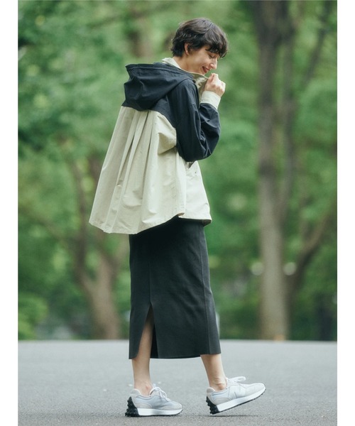 FIRST DOWN（ファーストダウン）の「FIRST　DOWN　EXPLORATION　GEARバックフレアマウンテンパーカー（その他アウター・レディース・ベージュ/ブラック・M/L）」の8枚目の写真
