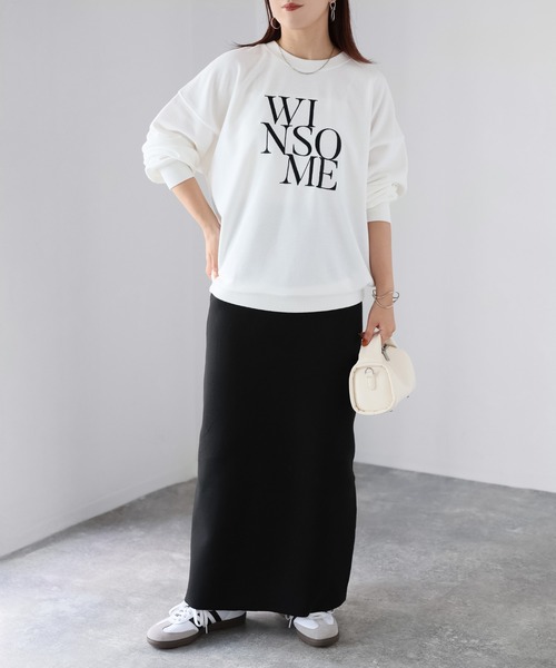 Riberry(リベリー)の「スポンディッシュニットスカート(スカート・レディース・オレンジ/ライトグレー/グリーン/アイボリー/ブラック/ブラウン/グレイッシュベージュ・FREE)」の15枚目の写真