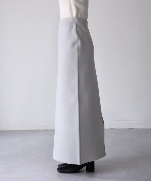 Riberry(リベリー)の「スポンディッシュニットスカート(スカート・レディース・オレンジ/ライトグレー/グリーン/アイボリー/ブラック/ブラウン/グレイッシュベージュ・FREE)」の11枚目の写真