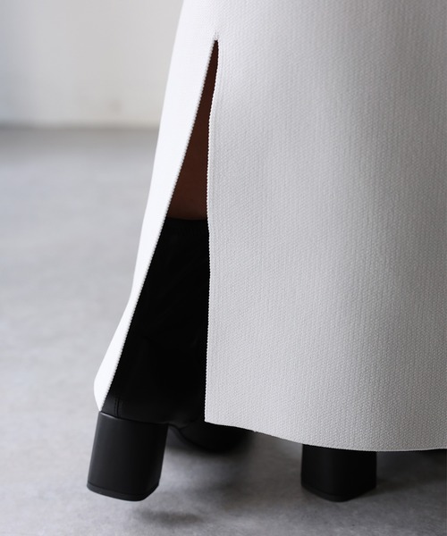 Riberry(リベリー)の「スポンディッシュニットスカート(スカート・レディース・オレンジ/ライトグレー/グリーン/アイボリー/ブラック/ブラウン/グレイッシュベージュ・FREE)」の9枚目の写真