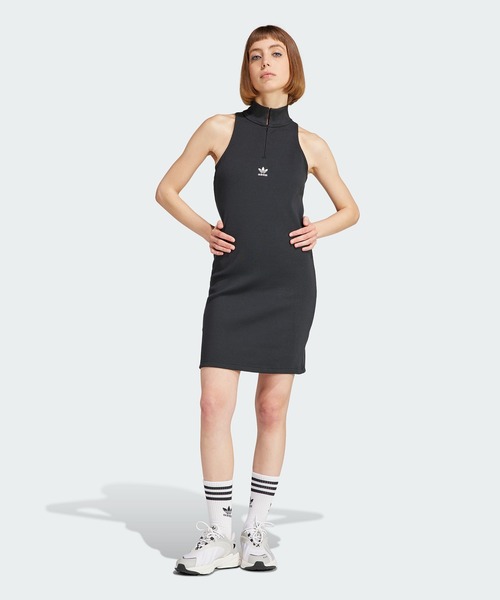 アディダス ワンピース M バーサタイル リブワンピース adidas(アディダス)の「バーサタイル リブワンピース