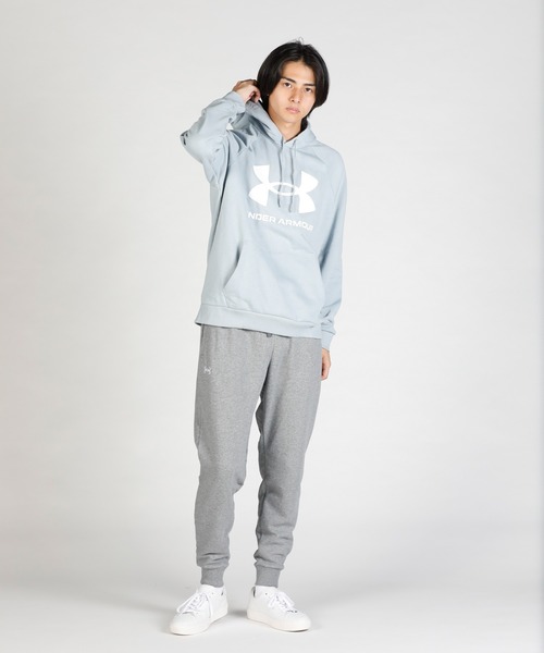 UNDER ARMOUR(アンダーアーマー)の「UAライバルフリース ロゴ フーディー(トレーニング/メンズ)(スウェット・メンズ・サックスブルー・M/S/XL/3XL/XXL/L)」の8枚目の写真