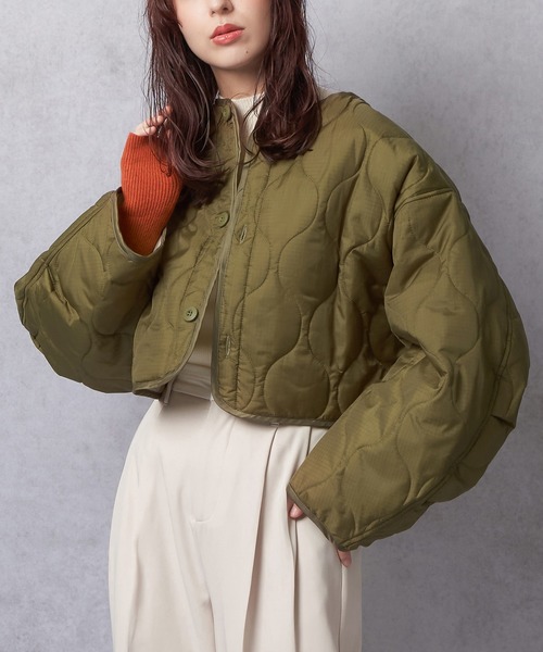 Lull（ルル）の「【Lull / ルル】キルティングショートジャケット