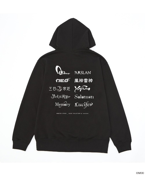 ZOZO（ゾゾ）の「タイポグラフィフーディ モンスターストライク BLACK